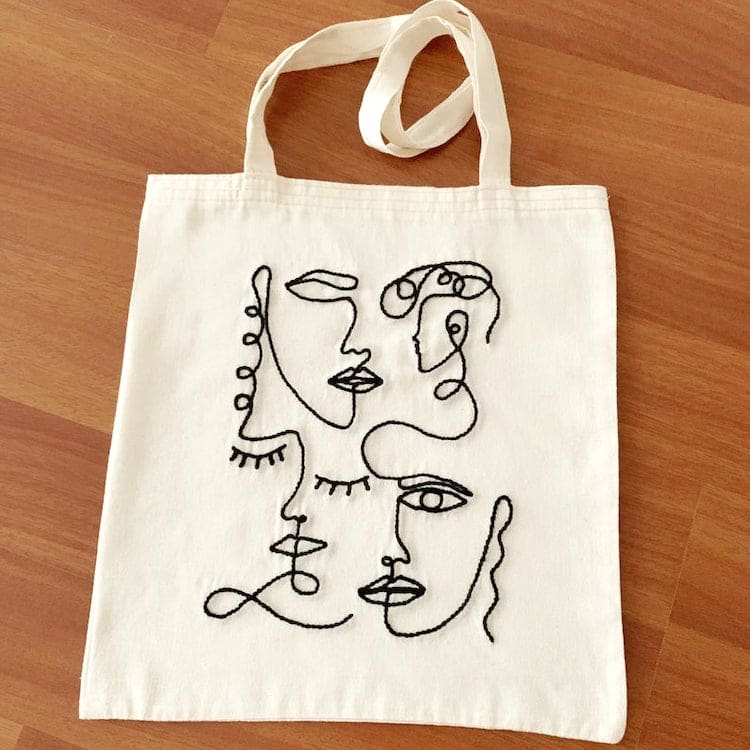 Punch Needle Tote Bag Pattern