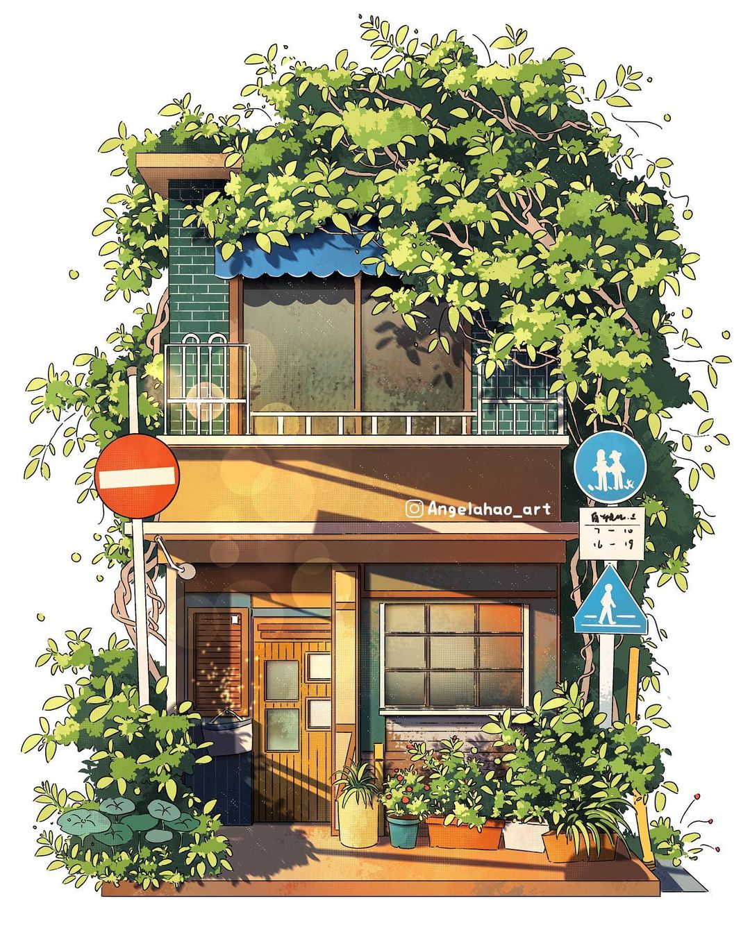 Storefront Illustrations by Angela Hao