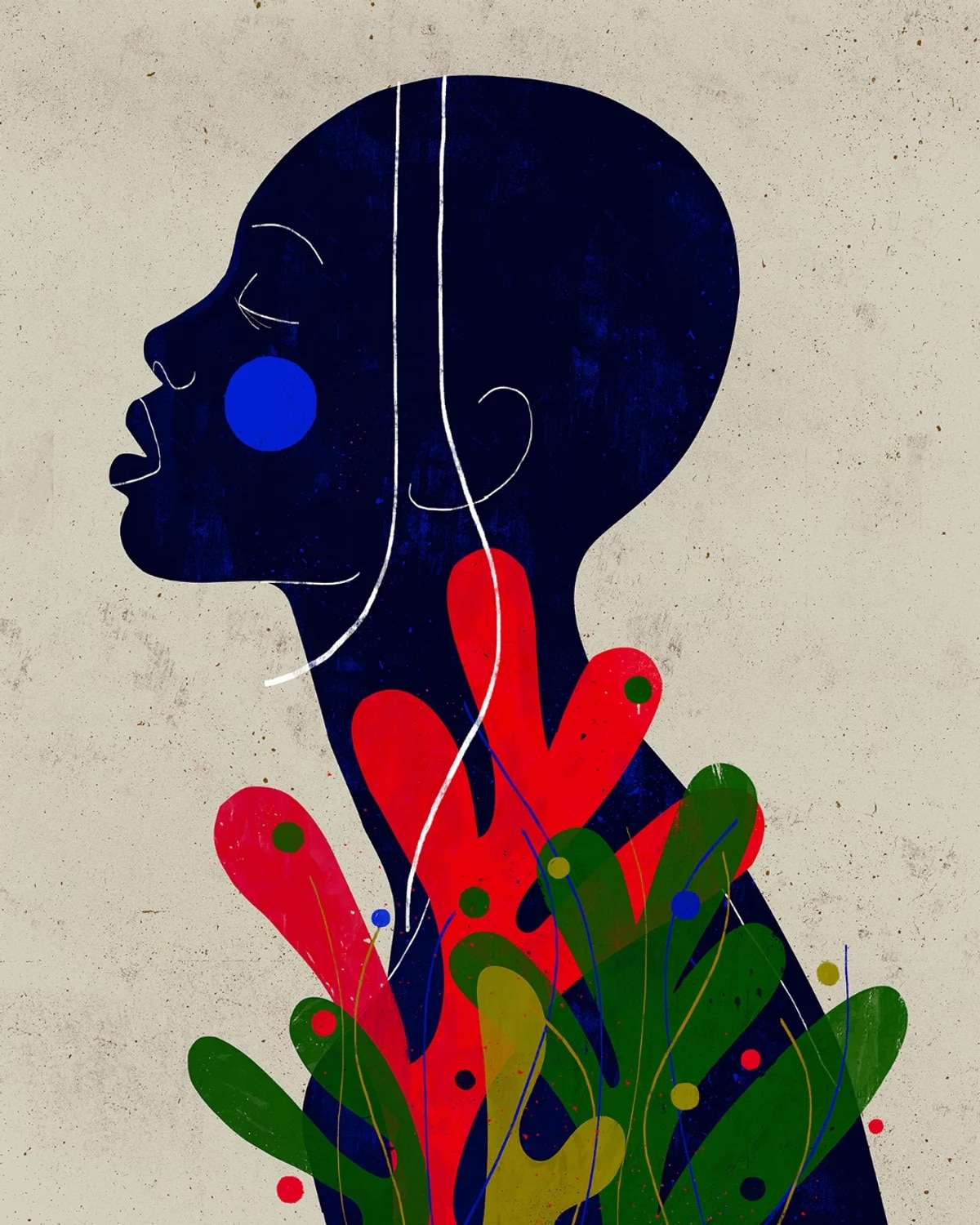 Colorful Geometric Shapes and Line Graphic Art Prints by Luciano Cian