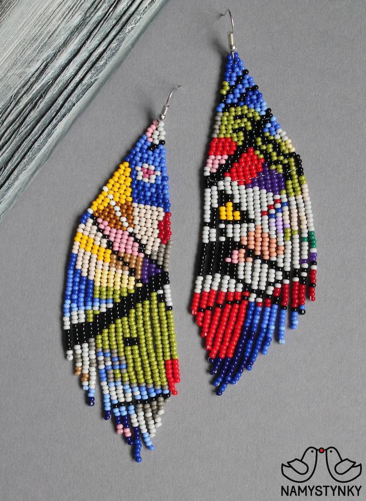 Famous Art Bead Earrings by Hanna Hupalo