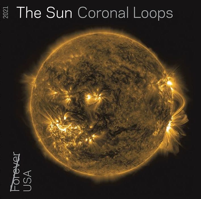 Coronal Loops Sun Stamp