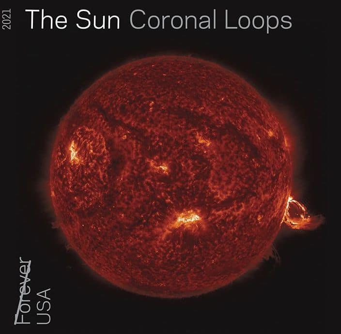 The Sun Coronal Loops Stamp