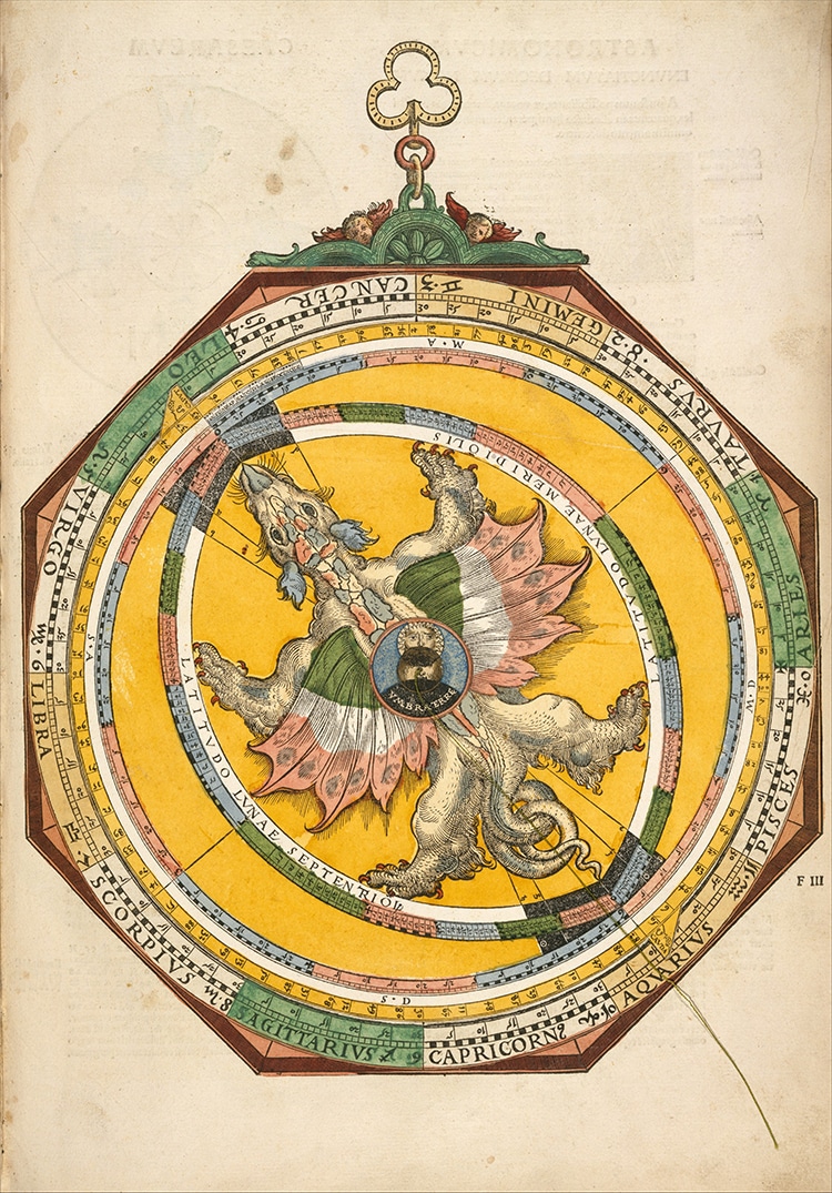 Astronomicum Caesareum Renaissance Science Book and Illuminated Manuscripts