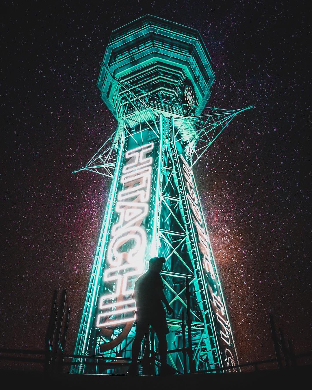 Omi Kim's Osaka, Japan Nightscapes with Neon Lights and Rain