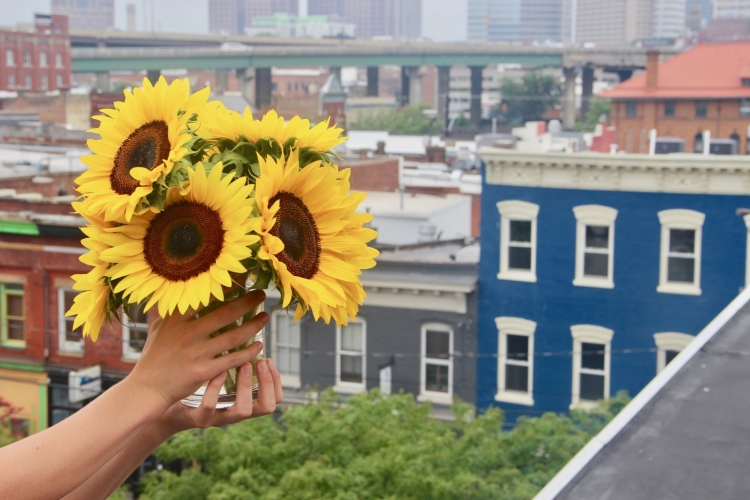 The Simple Sunflower Reuses Wedding Flowers for Hope and Healing