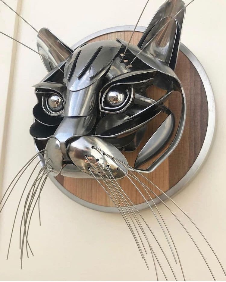 Scrap Metal Animal Sculptures by Matt Wilson