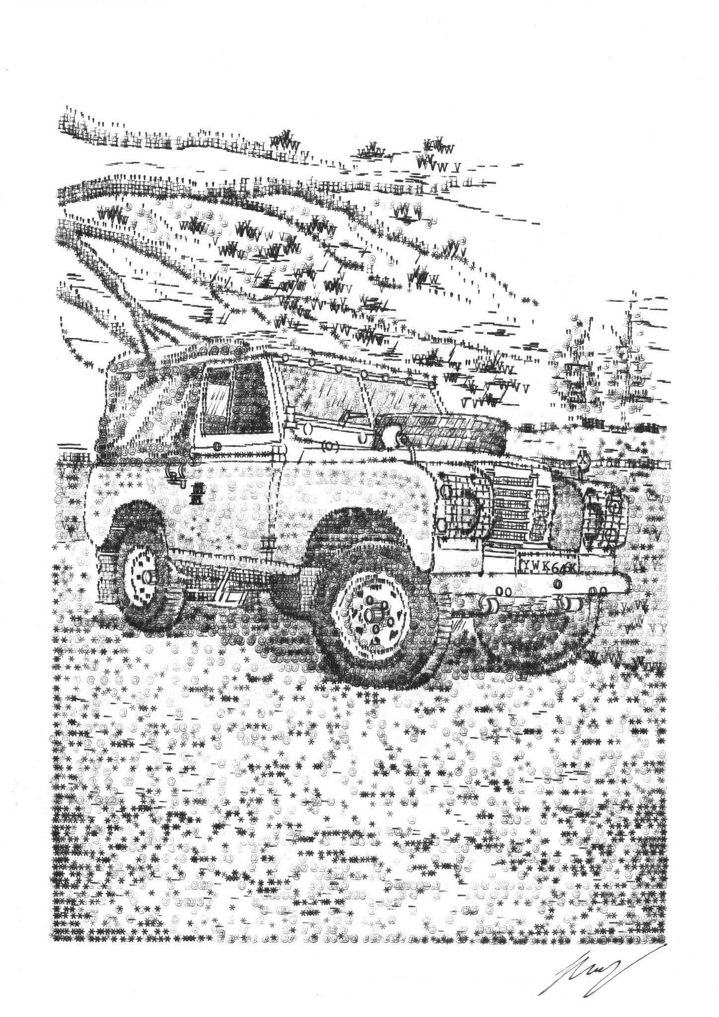- ViralBandit Typewriter Art by James Cook