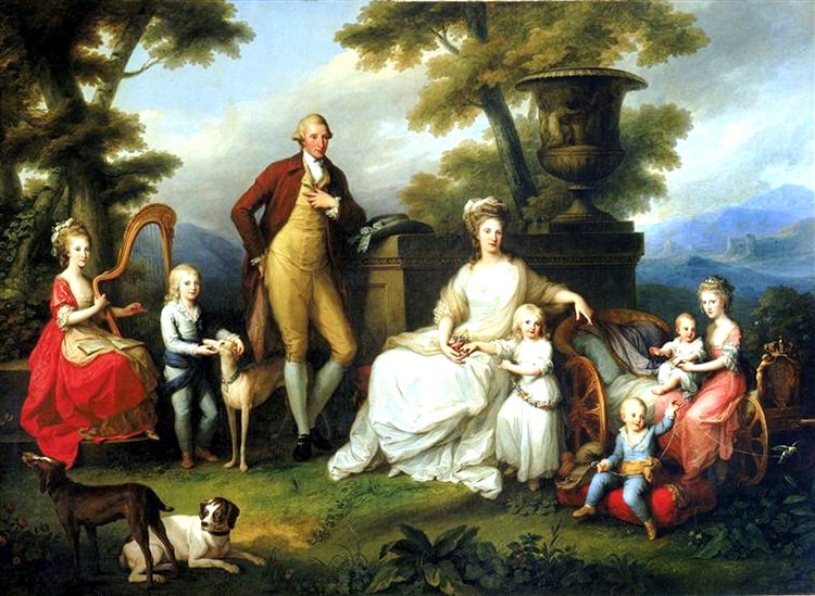 Ferdinando IV and Family by Angelica Kauffmann