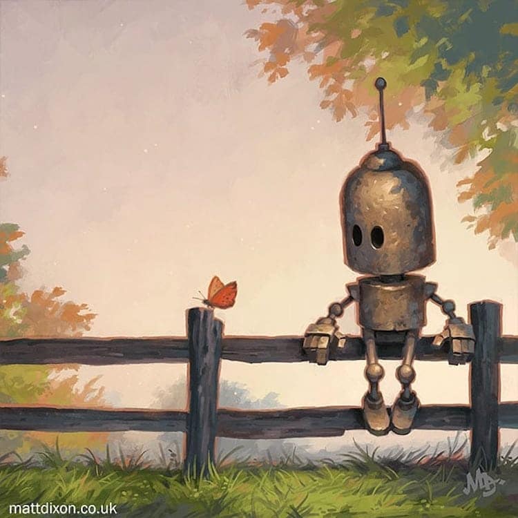 Digital Robot Art by Matt Dixon