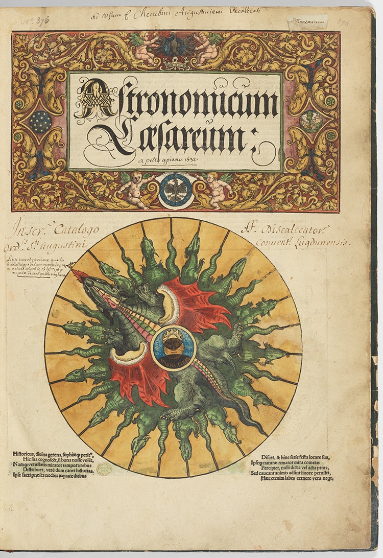 Astronomicum Caesareum Renaissance Science Book and Illuminated Manuscripts