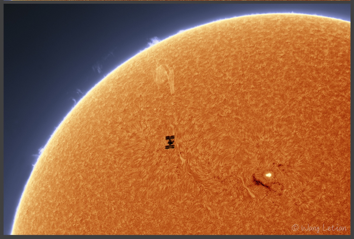 ISS Transiting the Sun