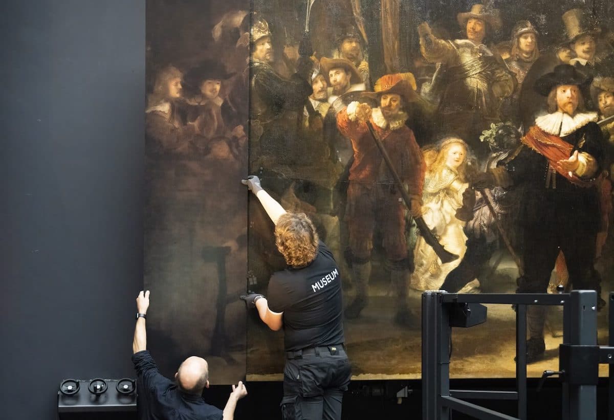 Restoration of the Night Watch at the Rijksmuseum