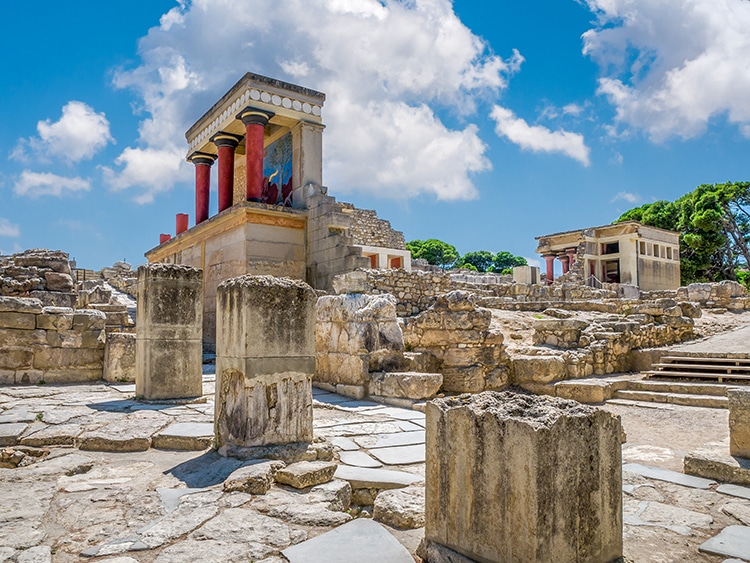 Knossos Palace in Crete, Built by the Bronze Age Minoans