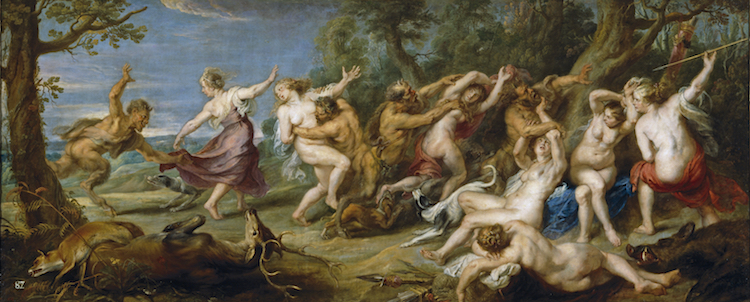 Diana and Her Nymphs Surprised by the Fauns by Peter Paul Rubens