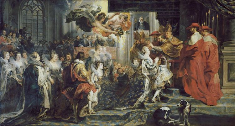 Coronation in Saint-Denis by Peter Paul Rubens