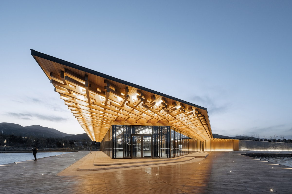 Exterior Shot of Taiyuan Botanical Garden by Delugan Meissl Associated Architects