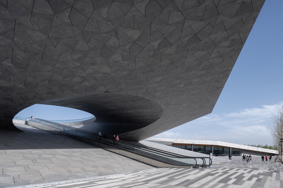 Exterior Shot of Taiyuan Botanical Garden by Delugan Meissl Associated Architects