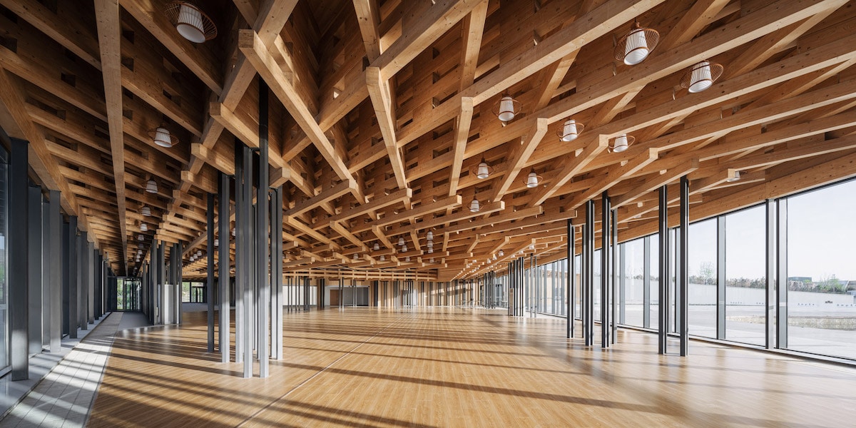 Exterior Shot of Taiyuan Botanical Garden by Delugan Meissl Associated Architects