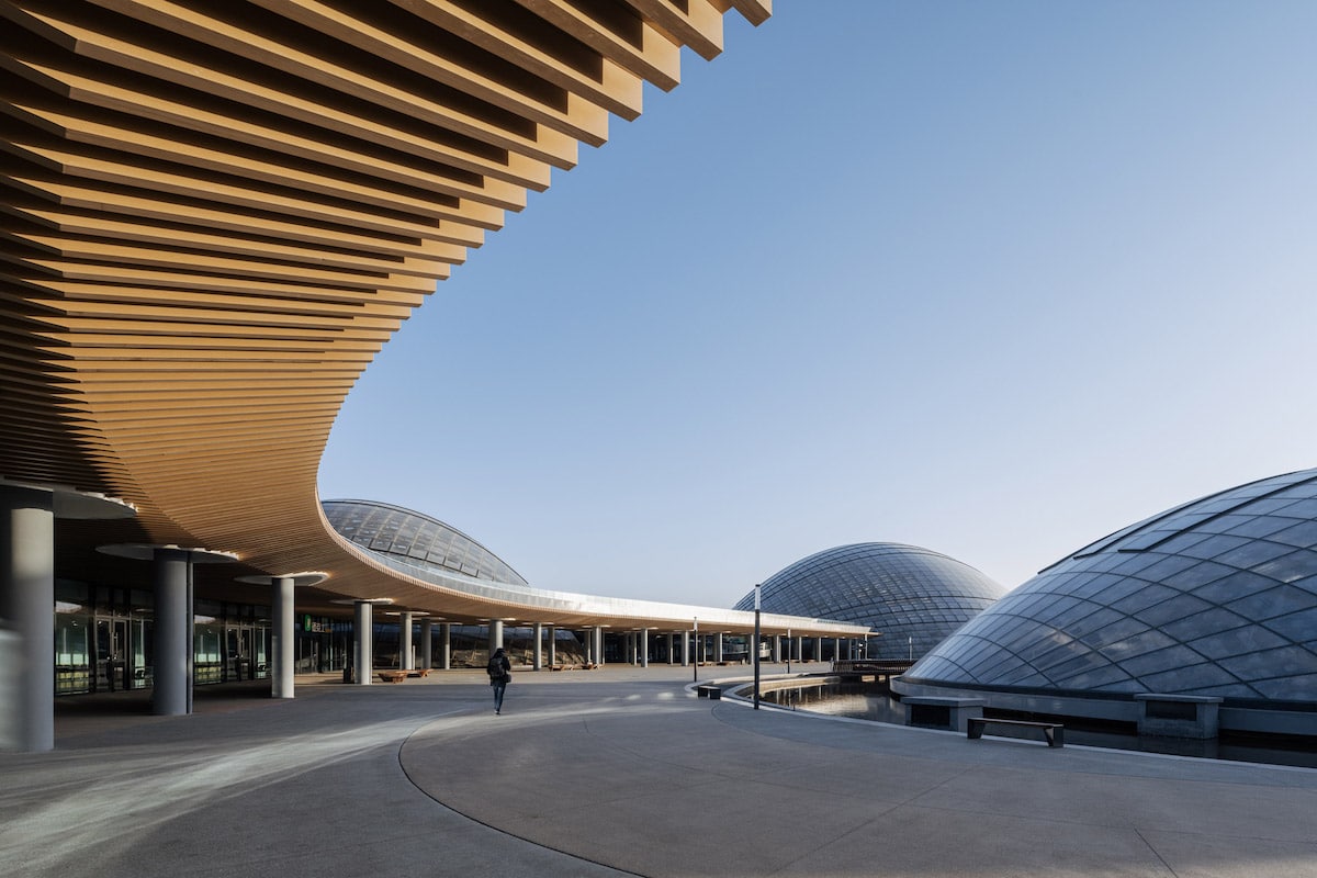 Exterior Shot of Taiyuan Botanical Garden by Delugan Meissl Associated Architects