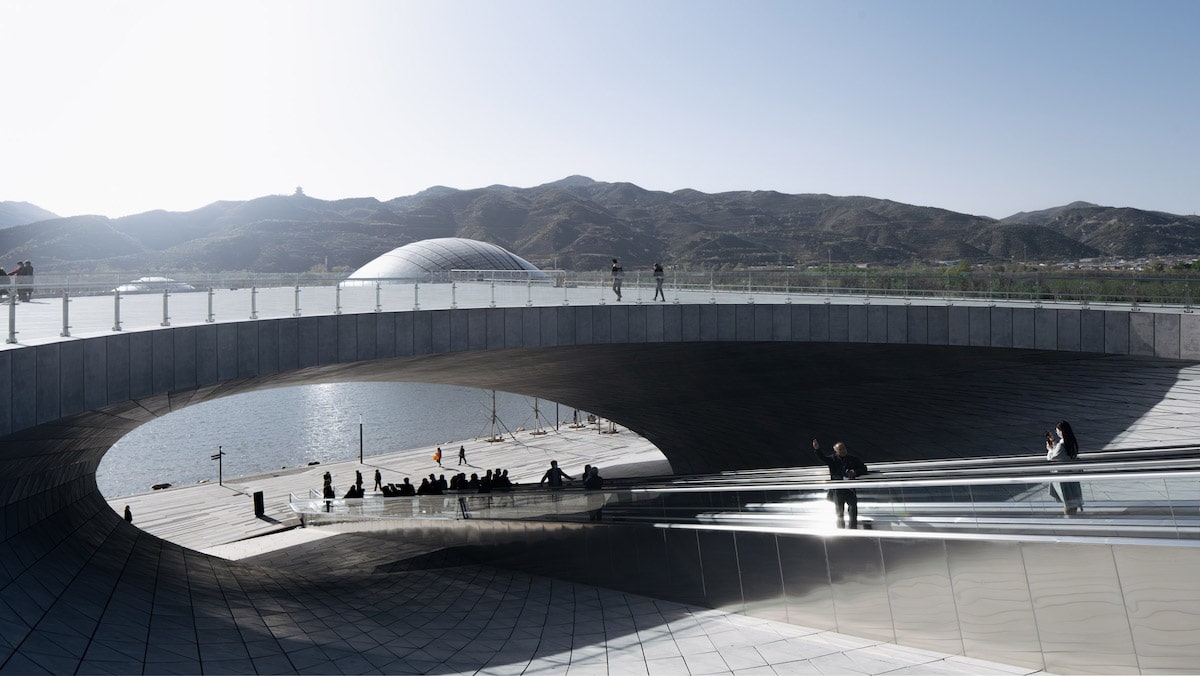 Exterior Shot of Taiyuan Botanical Garden by Delugan Meissl Associated Architects