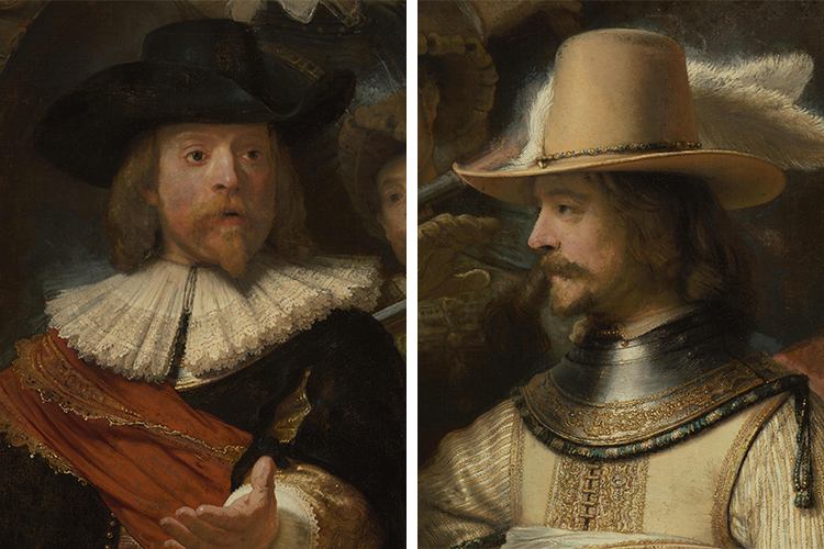 Detail of the Night Watch Painting by Rembrandt