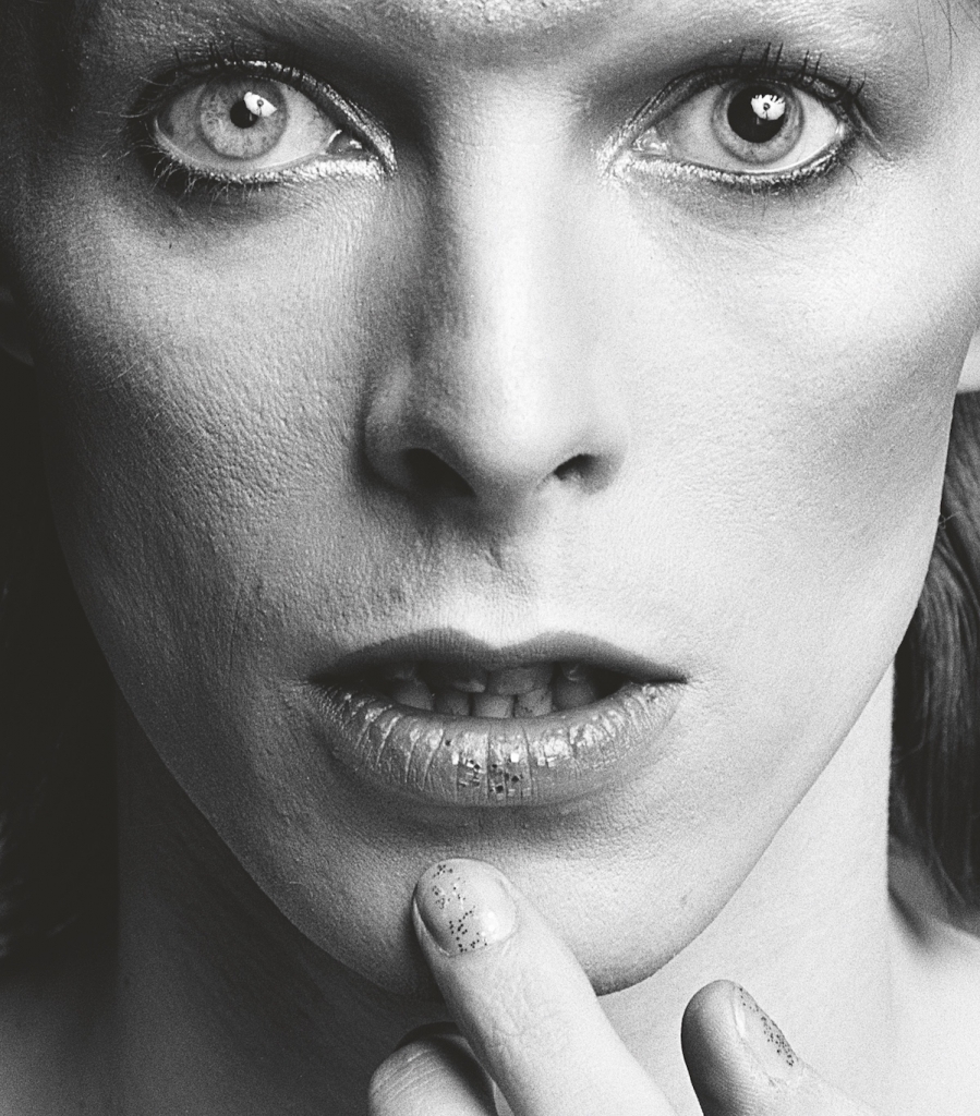 Close Up Portrait of David Bowie in the 1970s by Sukita