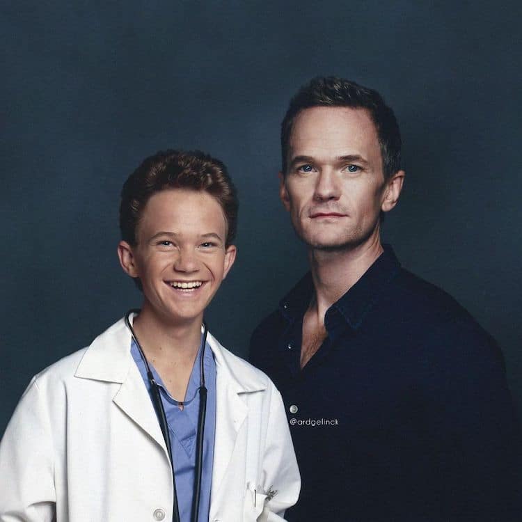 Then and Now Celebrity Photos by Ard Gelinck