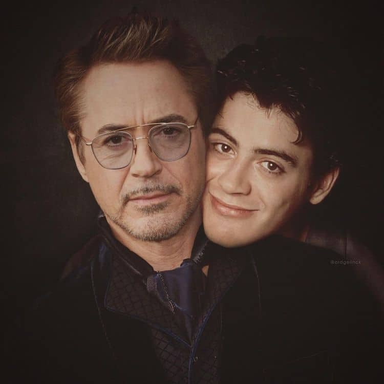 Then and Now Celebrity Photos by Ard Gelinck