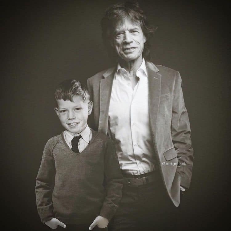 Then and Now Celebrity Photos by Ard Gelinck