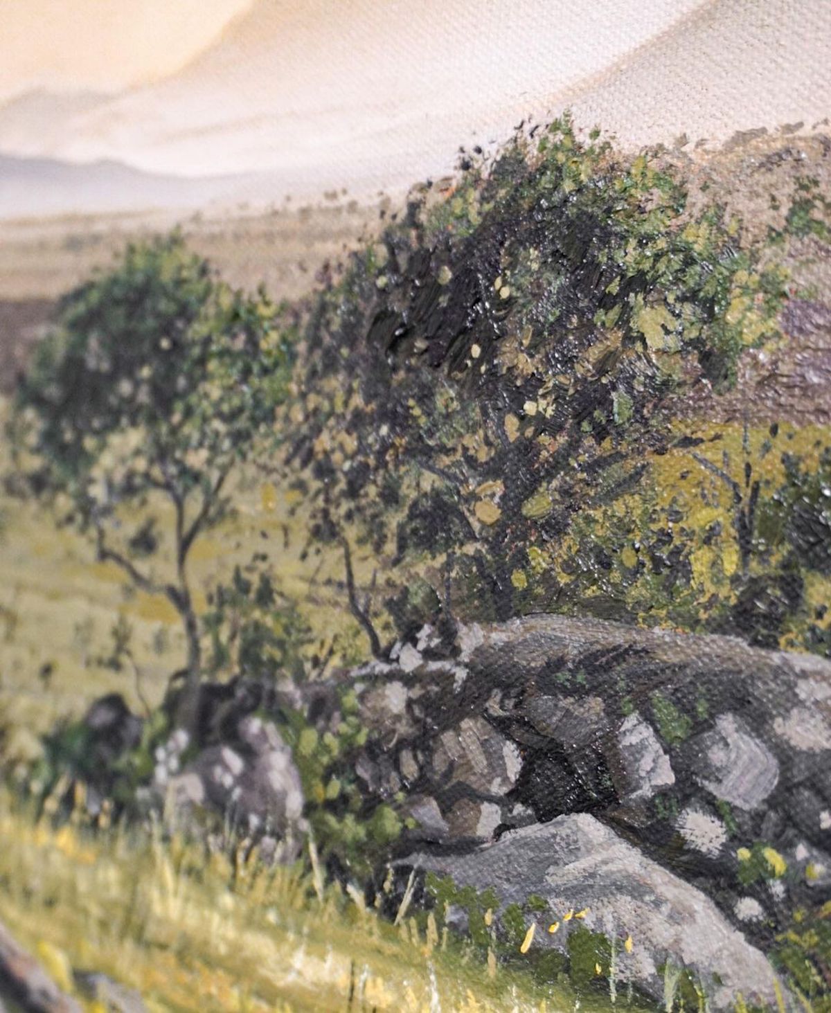 Oil Landscape Painting of Tanzania by Courtney Myers
