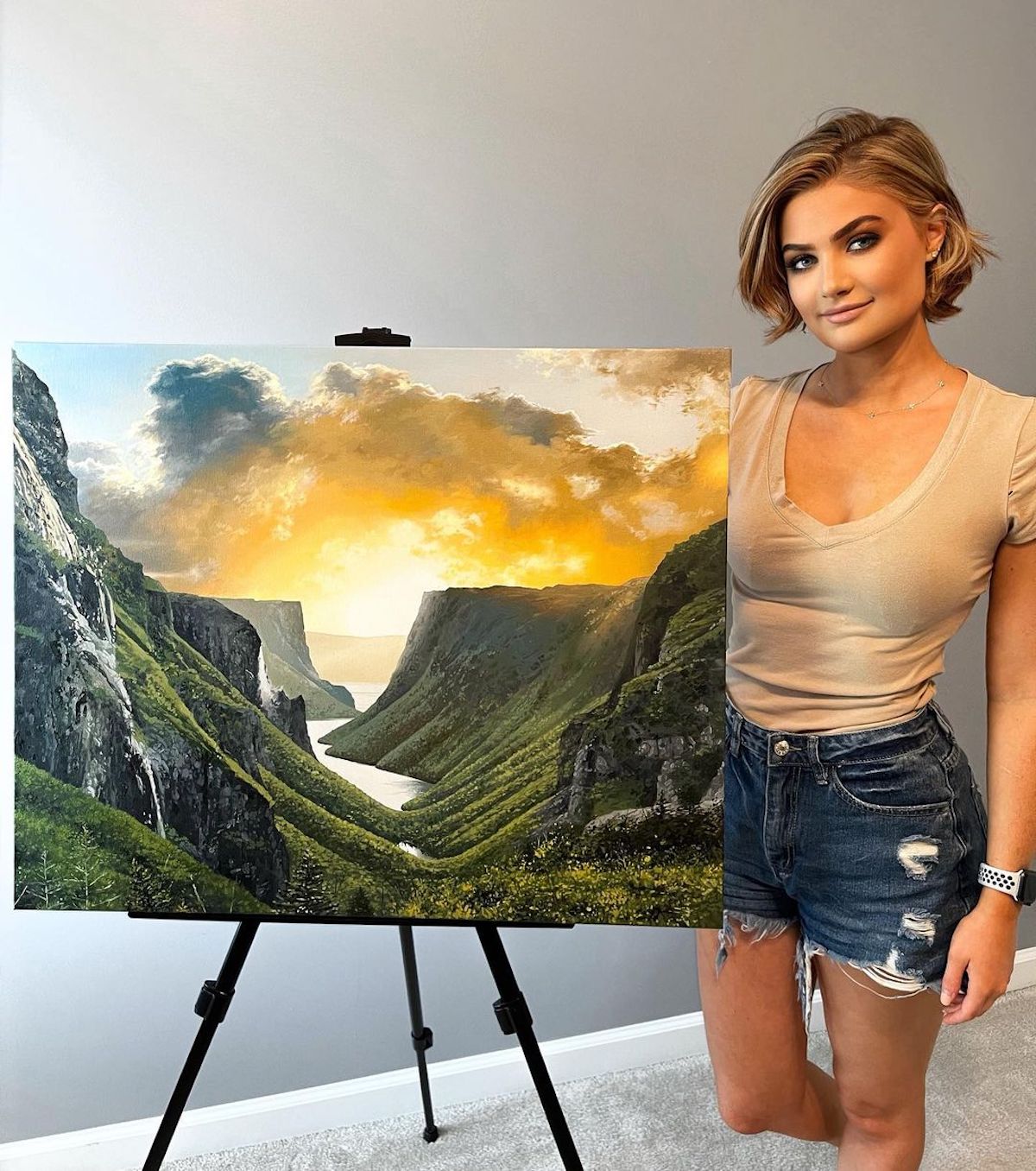 Oil Painting of Canada by Courtney Myers