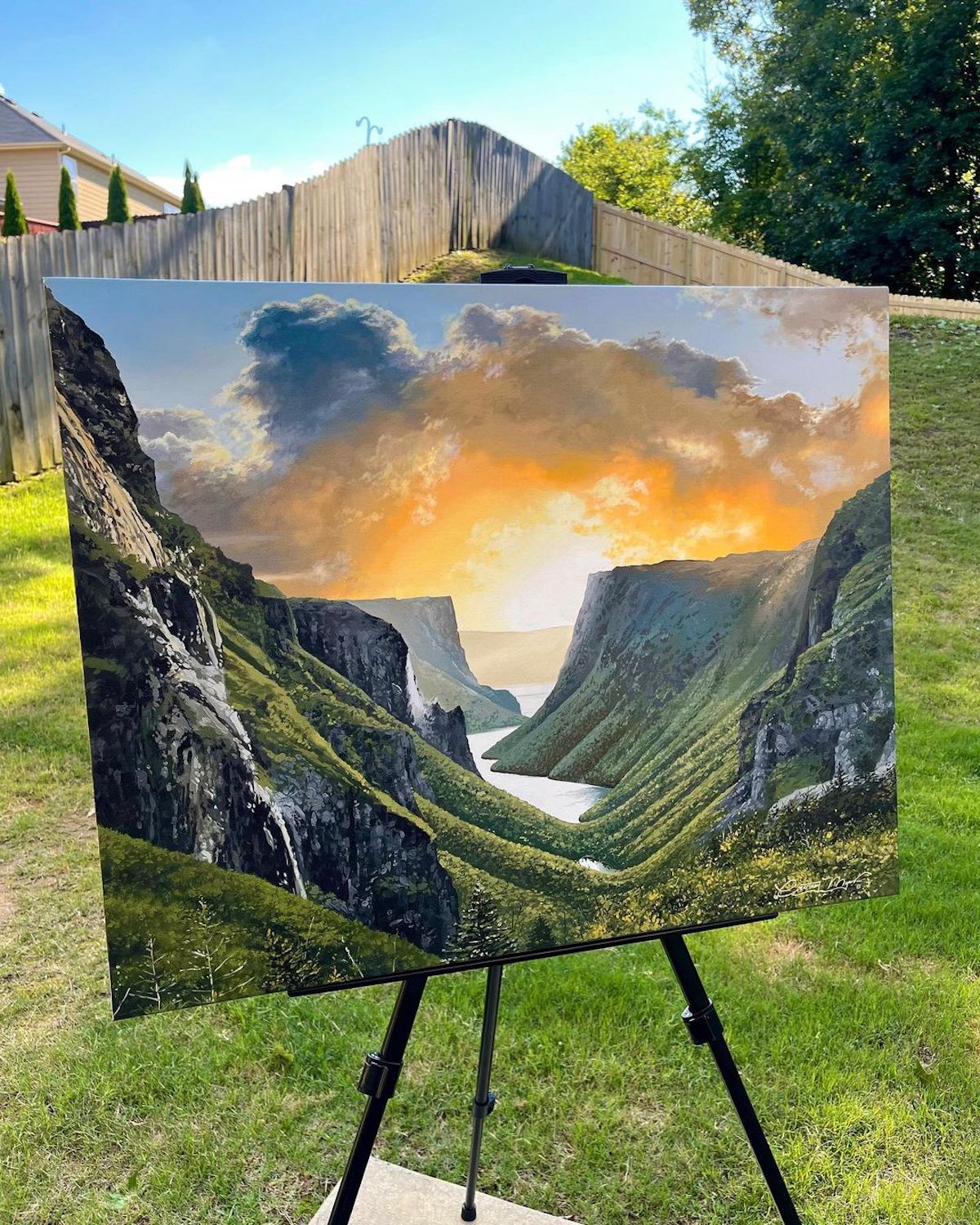 Oil Painting of Canada by Courtney Myers
