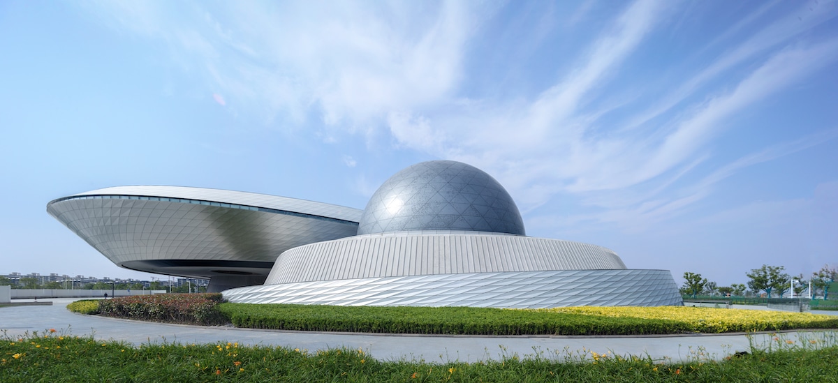Overall Exterior View of the Shanghai Astronomy Museum by Ennead Architects, Captured by Arch-Exist