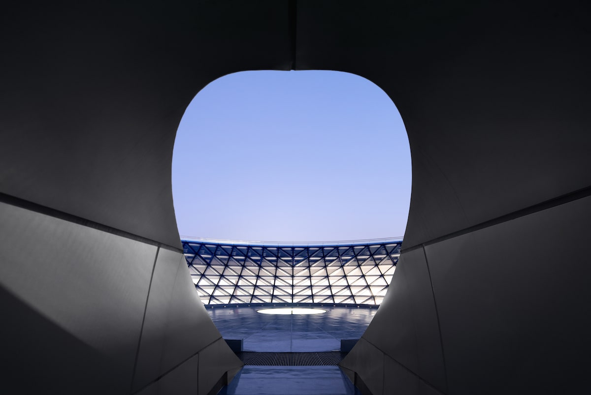 Aerial View of the Shanghai Astronomy Museum by Ennead Architects, Captured by Arch-Exist