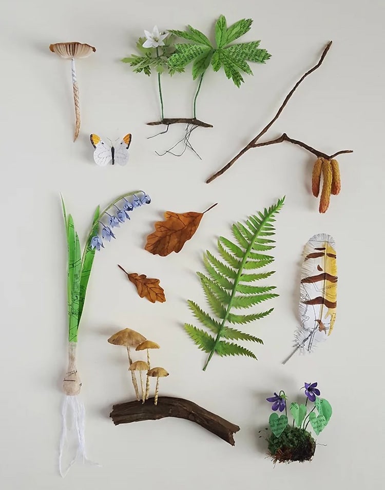 Kate Kato Recycled Paper Sculptures