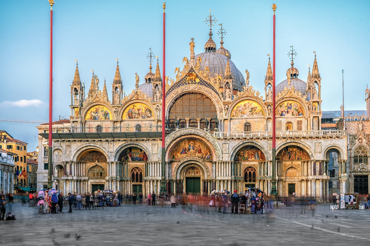 St. Mark's Basilica, a famous example of Byzantine architecture