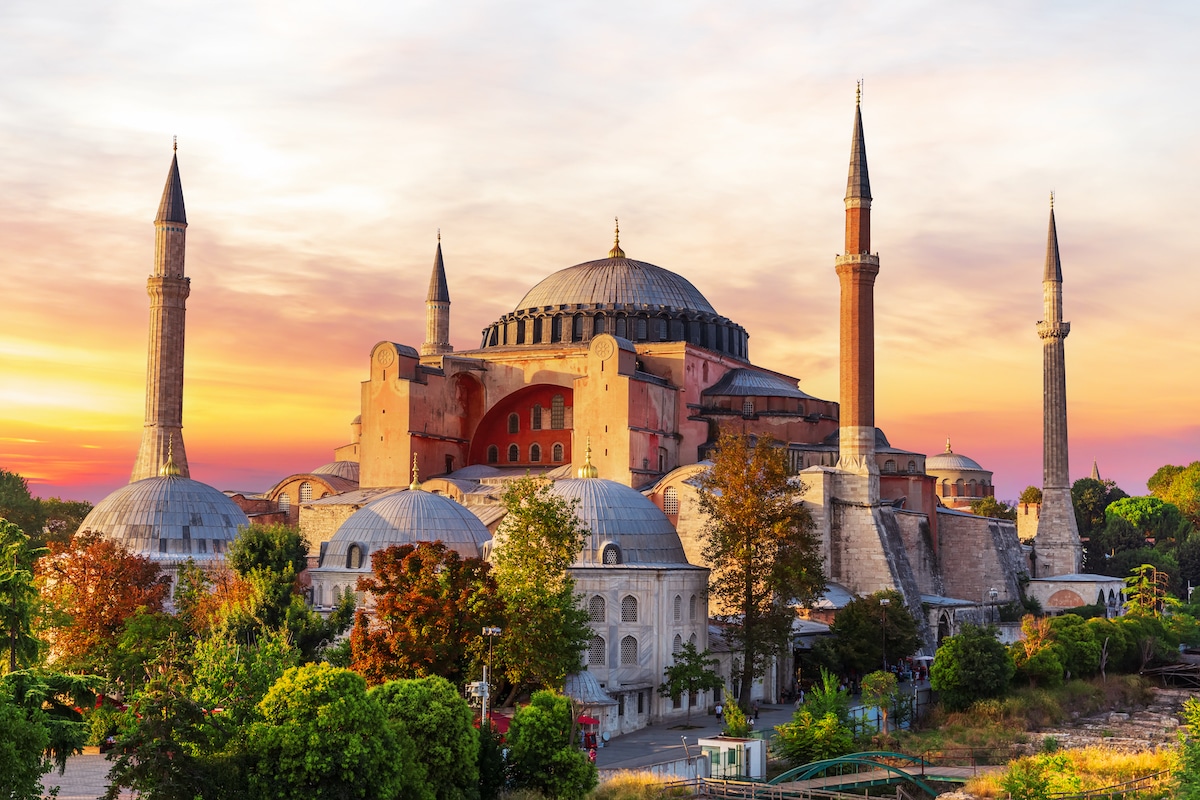 Hagia Sophia, a famous example of Byzantine architecture