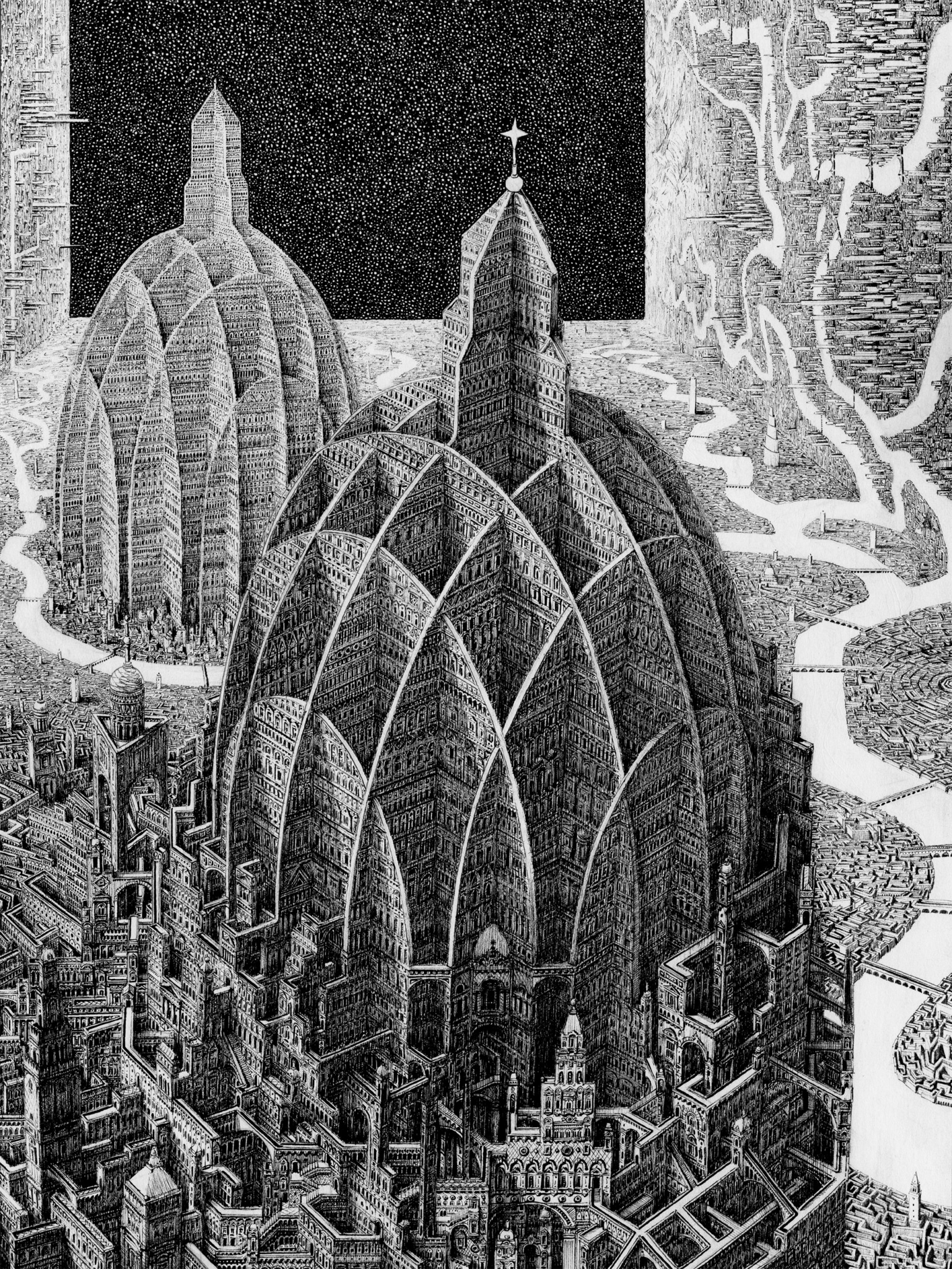 Architecture Drawing by Benjamin Sack