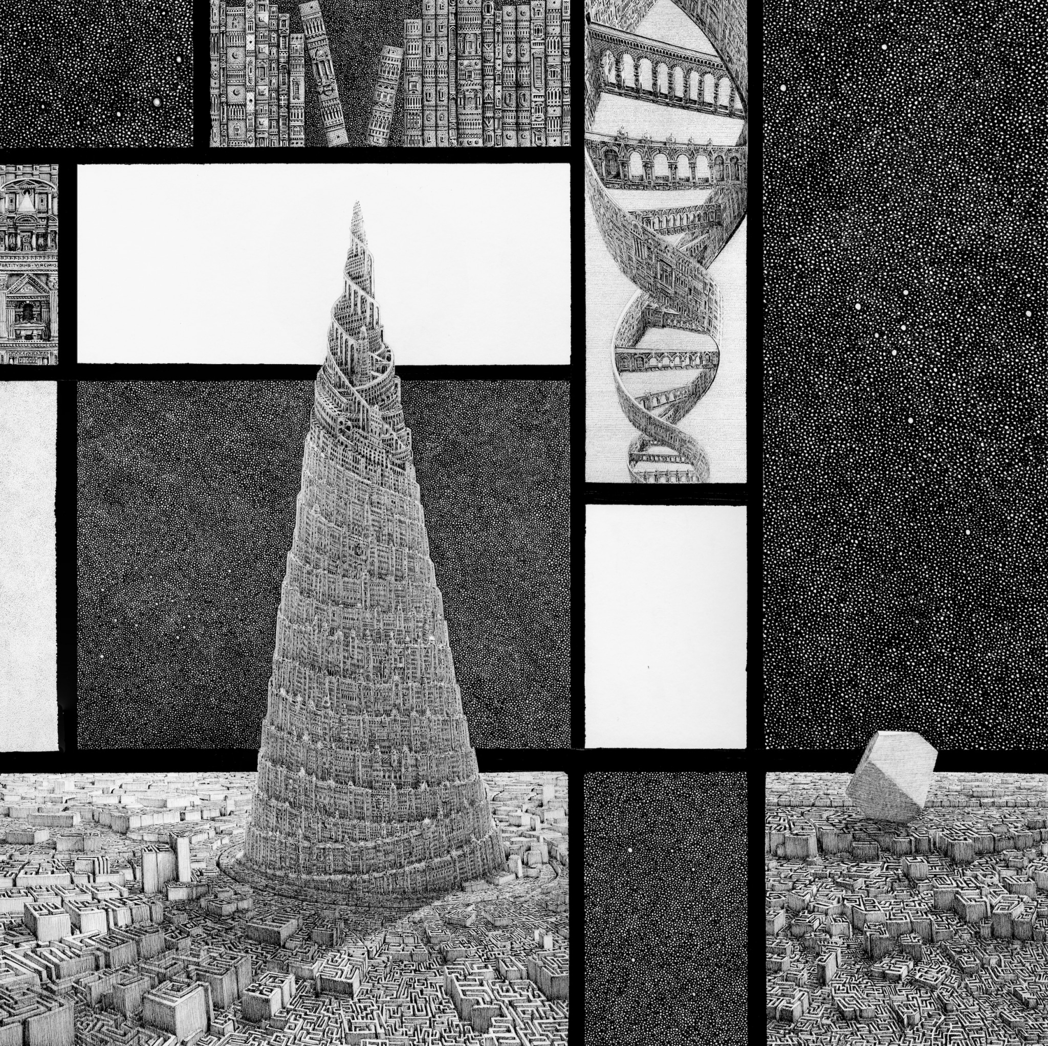 Architecture Drawing by Benjamin Sack