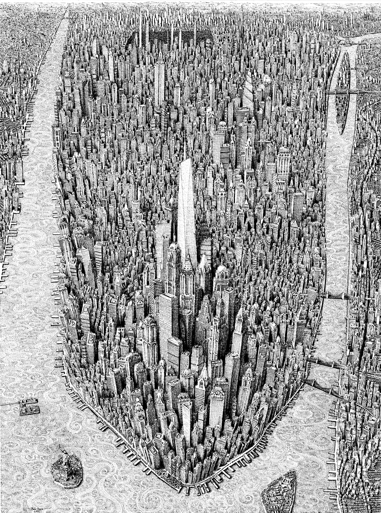 Architecture Drawing by Benjamin Sack