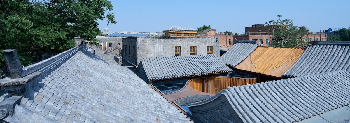 Aerial Shot of the Renovated Traditional Hutong completed by Urbanus
