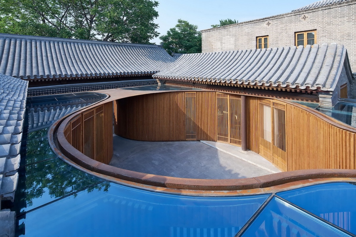 Aerial Shot of the Renovated Traditional Hutong completed by Urbanus