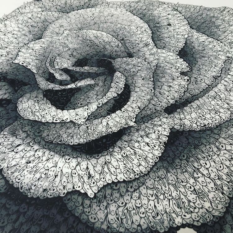 Intricate People Drawings by Richard Berner