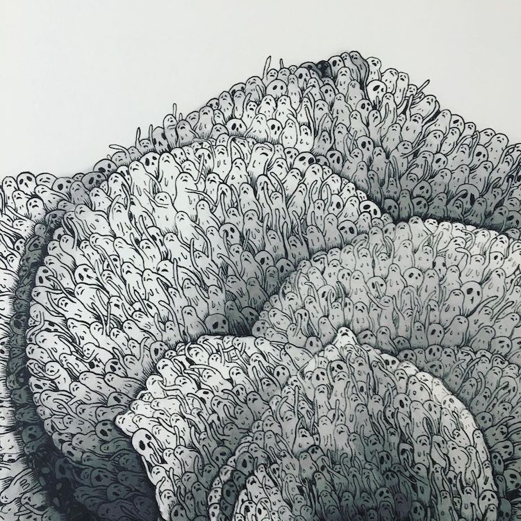 Intricate People Drawings by Richard Berner