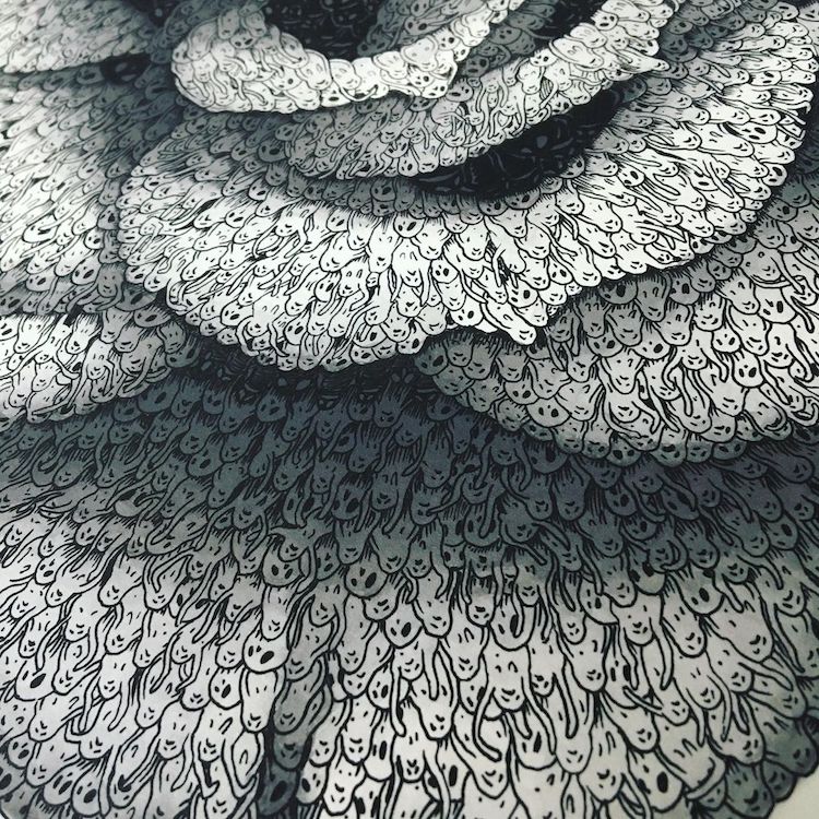 Intricate People Drawings by Richard Berner