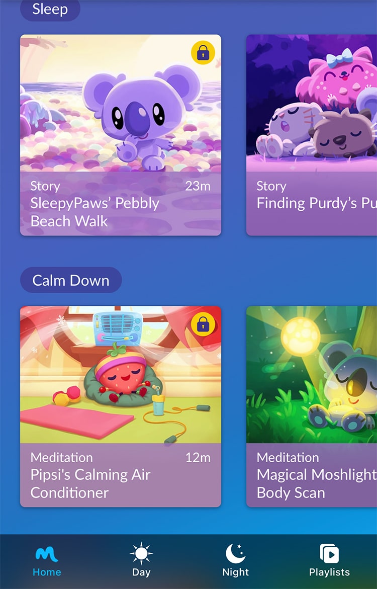 Moshi Kids Sleep and Meditation App with Bedtime Stories