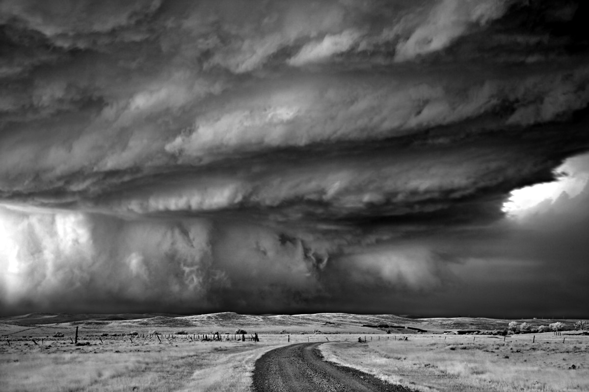 Black and White Storm Photography