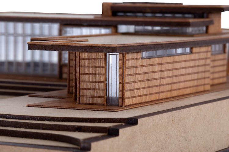 Usonian House Scale Model Kit of Frank Lloyd Wright Projects