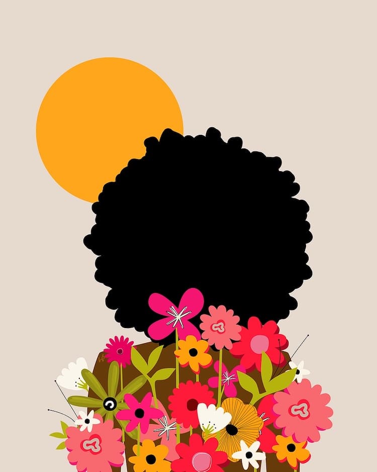She Is This Floral Digital Illustrations