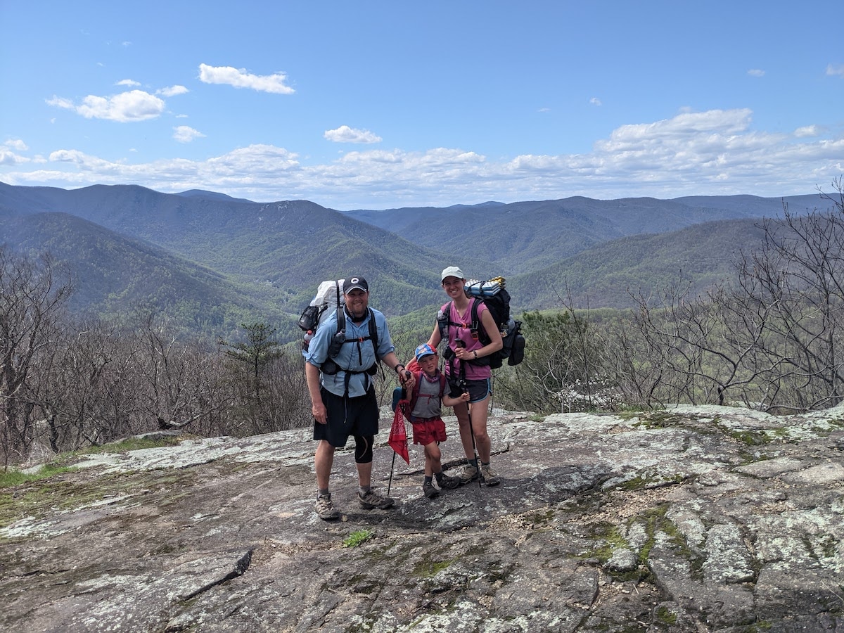Sutton Family on the Appalachian Trail